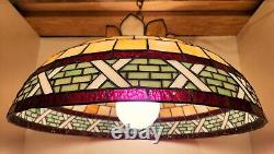 Antique Stained Glass Hanging Lamp Shade. Free Delivery to CA. $250 OBO