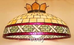 Antique Stained Glass Hanging Lamp Shade. Free Delivery to CA. $250 OBO