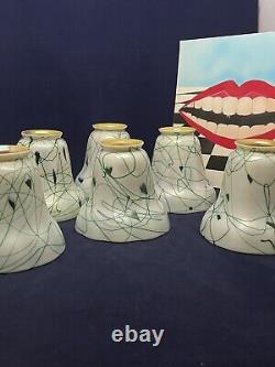 Antique Steuben Art Nouveau Glass Shade Floriform Set Of 6 F. Carder Aurene Fine