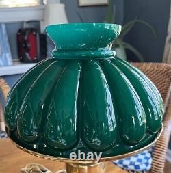 Antique Student Lamp Shade Oil Green