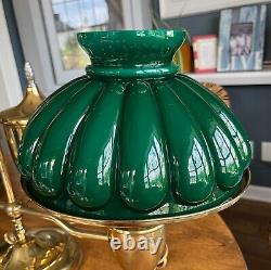 Antique Student Lamp Shade Oil Green