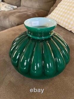 Antique Student Lamp Shade Oil Green