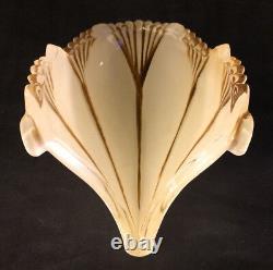 Antique Style Frost Tan Chandelier Batwing Slip Shade for Markel Light Fixture