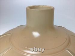 Antique Torchiere Floor Lamp Shade Two Tone Scalloped Edge 15 1/4