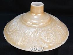 Antique Torchiere Glass Shade Floral Art Nouveau, Art Deco