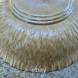 Antique Torchiere Lamp Shade Art Nouveau Flower Or Sun Vintage Floor Funeral (8)