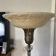Antique Torchiere Shade/ 4 Leaf Clover Pattern