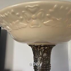 Antique Torchiere Shade/ 4 Leaf Clover Pattern