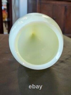 Antique Vaseline Glass Gas Light Bullet Shade