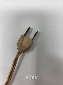 Antique Victorian Brass Table Lamp With Ornate Base And Milk Glass Globe Shade