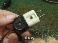 Antique Victorian French Brass Lamp Jeweled Shade PROJECT needs TLC & rewire