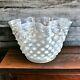 Antique Victorian Glass Hobnail Opalescent Lamp Shade 5 Fitter