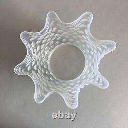 Antique Victorian Glass Hobnail Opalescent Lamp Shade 5 Fitter