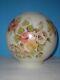 Antique Victorian Hand Painted Gwtw Round 8 Globe Oil Banquet Lamp Ball Shade