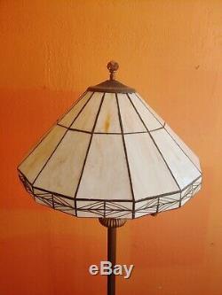 Antique Victorian Ornate Vintage Floor Lamp Tiffany Style Shade