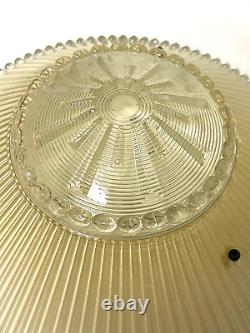 Antique/Vintage Art Deco 15 Large Chandelier Hanging Glass Light Fixture Shade