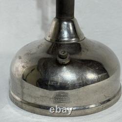 Antique Vintage Coleman Quick Lite Lamp Shade Rest Nickel Double Stamped Logo