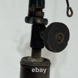 Antique Vintage Coleman Quick Lite Lamp Shade Rest Nickel Double Stamped Logo