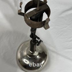 Antique Vintage Coleman Quick Lite Lamp Shade Rest Nickel Double Stamped Logo