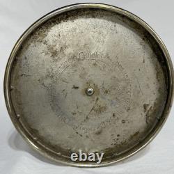 Antique Vintage Coleman Quick Lite Lamp Shade Rest Nickel Double Stamped Logo