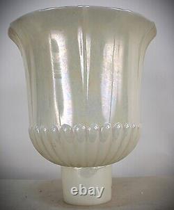 Antique Vintage Embossed Art Nouveau Victorian Torchiere Lamp Shade American