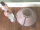Antique Vintage Fluted Pink Glass Lamp Shade Lampshade Parts Shabby Stunning