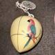 Antique Vintage Parrot Globe Glass Shade