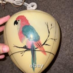 Antique Vintage Parrot Globe Glass Shade