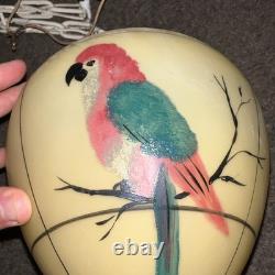 Antique Vintage Parrot Globe Glass Shade