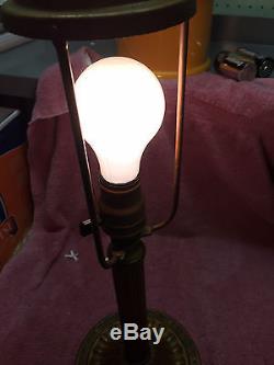 Antique Vintage Slag Stained Glass Table Lamp Slag Lamp Shade