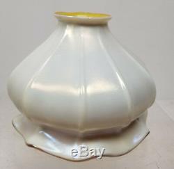 Antique Vintage Steuben White Calcite Lamp Shade GLobe