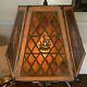 Antique / Vintage Style Spanish Revival Galleon Hexagonal Mica Pirate Lamp Shade