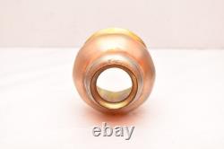 Antique Vtg Signed Steuben Art Glass Shade Gold Aurene Iridescent Bell