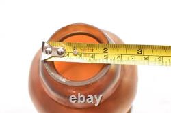 Antique Vtg Signed Steuben Art Glass Shade Gold Aurene Iridescent Bell