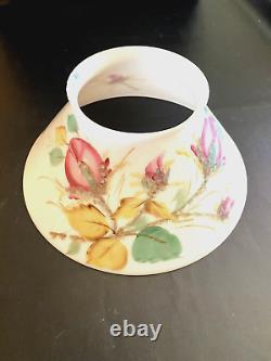 Antique kitchen-style floral slant lamp shade