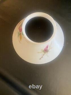 Antique kitchen-style floral slant lamp shade