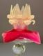 Antique Shade Chandelier Sconce, Pink Set Of Three, Art Deco