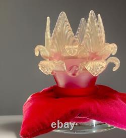 Antique shade chandelier sconce, Pink Set Of Three, Art Deco