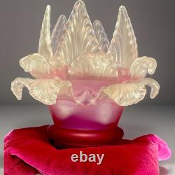 Antique shade chandelier sconce, Pink Set Of Three, Art Deco
