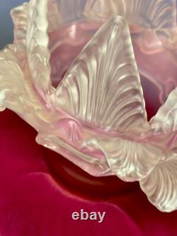 Antique shade chandelier sconce, Pink Set Of Three, Art Deco