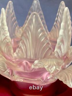 Antique shade chandelier sconce, Pink Set Of Three, Art Deco