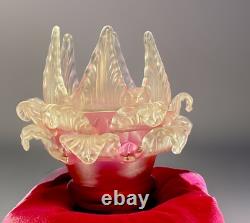 Antique shade chandelier sconce, Pink Set Of Three, Art Deco