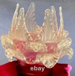 Antique shade chandelier sconce, Pink Set Of Three, Art Deco