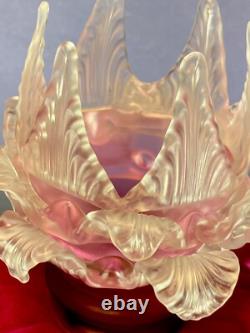 Antique shade chandelier sconce, Pink Set Of Three, Art Deco