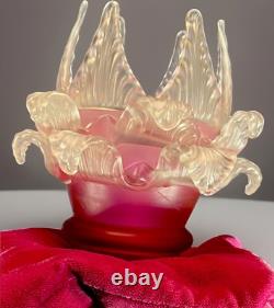 Antique shade chandelier sconce, Pink Set Of Three, Art Deco