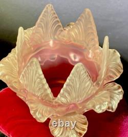 Antique shade chandelier sconce, Pink Set Of Three, Art Deco