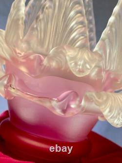 Antique shade chandelier sconce, Pink Set Of Three, Art Deco