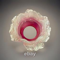 Antique shade chandelier sconce, Pink Set Of Three, Art Deco