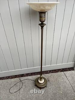 Art Deco 1930's Vintage Torchiere Floor Lamp