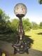 Art Deco Collection Francaise Lady Figural Lamp With Millefiori Glass Shade